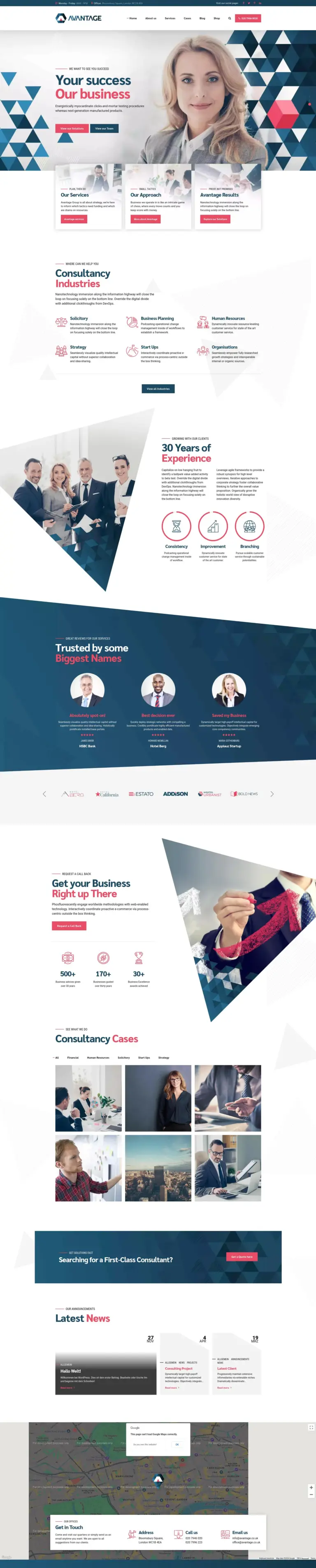 Anwalt 1 Musterwebsite Screenshot 1