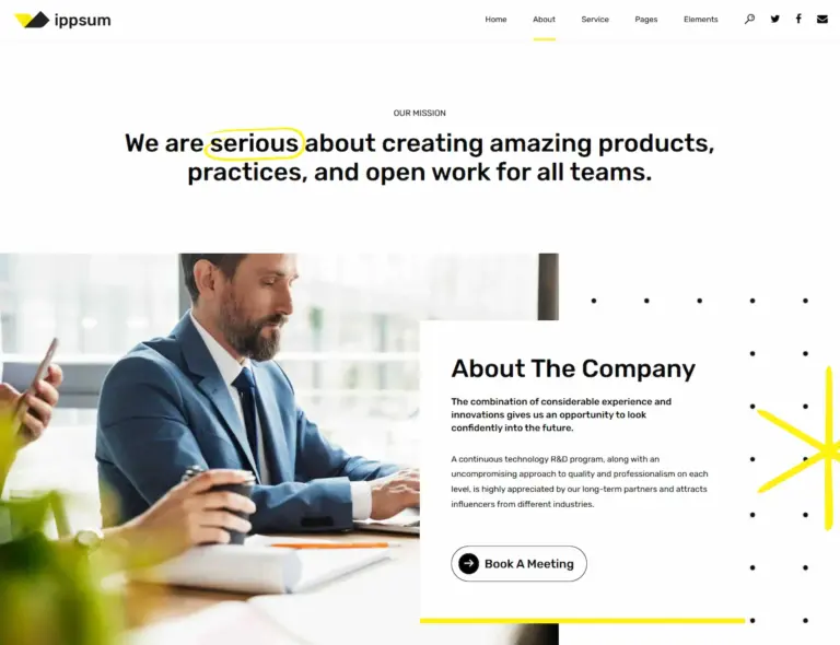 Beratung 1 Musterwebsite Section 3