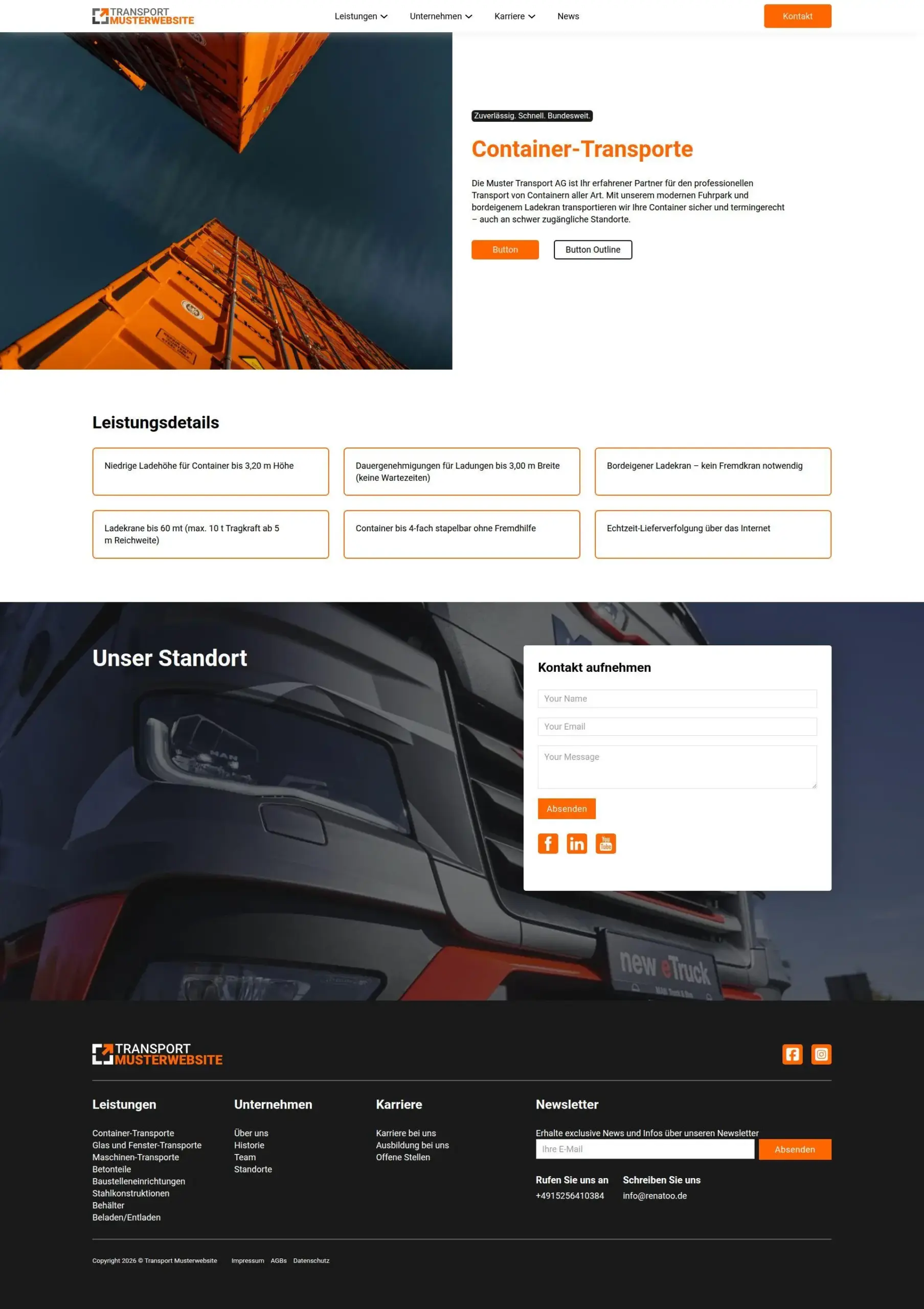Transport Musterwebsite1 Transport Musterwebsite1